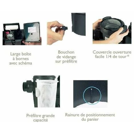 Pompe De Filtration PULSO 1.5 Cv Triphase 22 M3 Par Heure Guinard (Aqualux) 2 Pompe De Filtration PULSO 1.5 Cv Triphase 22 M3 Par Heure Guinard (Aqualux) – Image 2