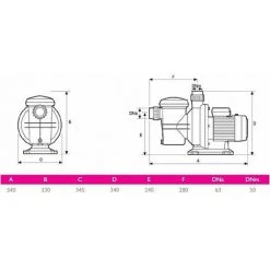Pompe De Filtration PULSO 1.5 Cv Triphase 22 M3 Par Heure Guinard (Aqualux) 9 Pompe De Filtration PULSO 1.5 Cv Triphase 22 M3 Par Heure Guinard (Aqualux) -Accessoire Piscine 1151104 5