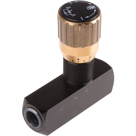 Vanne De Régulation Du Débit Hydraulique RS PRO, G 1/4 ( Prix Pour 1 ) 1 Vanne De Régulation Du Débit Hydraulique RS PRO, G 1/4 ( Prix Pour 1 )