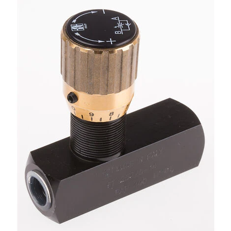 Vanne De Régulation Du Débit Hydraulique RS PRO, G 1/4 ( Prix Pour 1 ) 2 Vanne De Régulation Du Débit Hydraulique RS PRO, G 1/4 ( Prix Pour 1 ) – Image 2