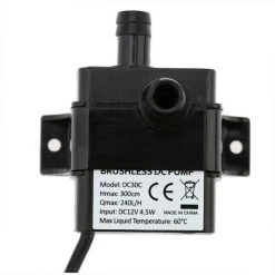 Anself Ultra-silencieux Mini DC12V 4.5W Micro Brushless Eau Pompe A Huile Aquarium Etanche Submersible Fontaine Circulating 240L / H 300cm Lift -Accessoire Piscine 13238210 5