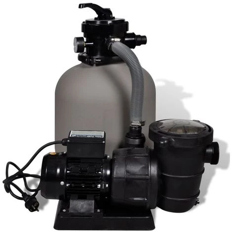 VIDAXL Pompe à Filtre à Sable 600 W 17000 L/h - Gris 3 VIDAXL Pompe à Filtre à Sable 600 W 17000 L/h - Gris – Image 3