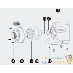 LEPOISSONQUIJARDINEFR Pompe Piscine De 14000 L/h - 140 W. Qualité Et Puissance -Accessoire Piscine 14975985 5