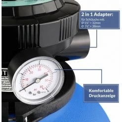 MONZANA Pompe Filtre à Sable Max. 11.000 L/h Avec Pré-filtre XXL Piscine Nettoyage Eau -Accessoire Piscine 18476989 5