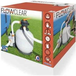 Pompe Filtre à Sable Bestway Flowclear™ 7.751 L/h - Avec Adaptateur 8 Pompe Filtre à Sable Bestway Flowclear™ 7.751 L/h - Avec Adaptateur -Accessoire Piscine 19154510 4