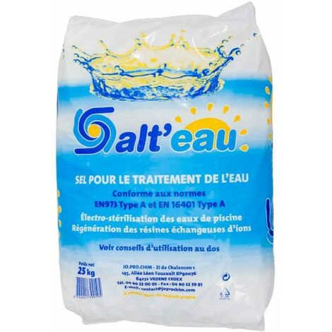 SALTEAU Sel Pour Traitement De L'eau De Piscine Sac De 25kg 1 SALTEAU Sel Pour Traitement De L'eau De Piscine Sac De 25kg