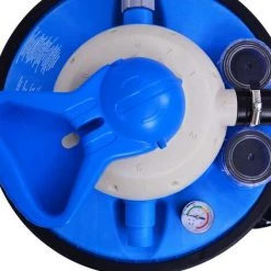 YOUTHUP Pompe De Filtration à Sable Avec Minuterie 550 W 50 L Filtration De Piscine - Bleu Et Noir -Accessoire Piscine 19883208 4