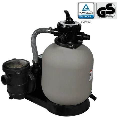 TRUE DEAL Pompe De Filtration à Sable, Pompe à Filtre à Sable 600 W 17000 L/h 1 TRUE DEAL Pompe De Filtration à Sable, Pompe à Filtre à Sable 600 W 17000 L/h