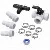 MONZANA Kit De Dérivation 12 Pièces Bypass Piscine Pompe Filtration Chaleur Solaire