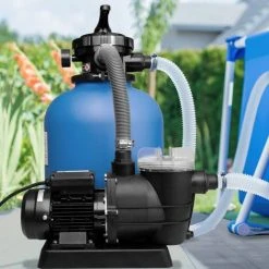 MONZANA Pompe Filtre à Sable 9.960 L/h Verre Filtrant 25 Kg Système De Filtration Piscine -Accessoire Piscine 32322965 4