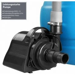 MONZANA Pompe Filtre à Sable 4.500 L/h Système Filtration Piscine Boules Filtrantes 320g -Accessoire Piscine 33350652 4