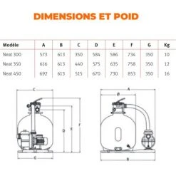 ESPA Equipo De Filtración ESP NEAT 350 6TP 0,25CV 6 M3 / H -Accessoire Piscine 33919999 3
