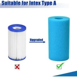 LangRay 4 Pièces Éponge Filtrante Type A, Cartouche De Filtre En Mousse, Mousse Pour Filtre Piscine, Réutilisables Et Lavables, Filtre En Mousse Pour Spa, Piscine, Jacuzzi -Accessoire Piscine 33927612 4