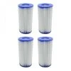 Lot De 4 Cartouches De Filtration Pour Pompe De Piscine - Type III - A/C - Linxor - Blanc