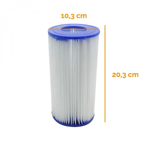 Lot De 4 Cartouches De Filtration Pour Pompe De Piscine - Type III - A/C - Linxor - Blanc 2 Lot De 4 Cartouches De Filtration Pour Pompe De Piscine - Type III - A/C - Linxor - Blanc – Image 2