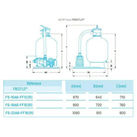 PENTAIR WATER Groupe De Filtration Azur Pentair 6 M³/h Pour Piscines Jusqu'à 30 M³ 4 PENTAIR WATER Groupe De Filtration Azur Pentair 6 M³/h Pour Piscines Jusqu'à 30 M³ – Image 4