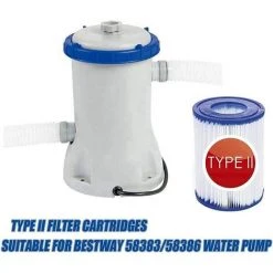 BRIDAY Cartouches Filtrantes De Rechange Pour Bestway 58094 Type II, Bestway 58383-Epurateur De Filtre Cartouche Type II, Filtre à Cartouche Pour Bestway Type II Pompe De Piscine (4 Pièces) -Accessoire Piscine 36813753 3