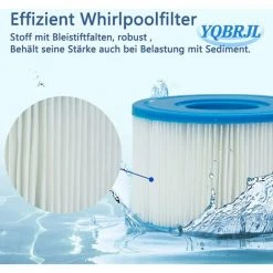 ECHOO Lot De 8 Cartouches Intex De Type S1 Pour Filtre à Jacuzzi, Cartouches De Rechange Pour Intex S1, Cartouche Filtrante De Type S1, Filtre De Piscine Pour Jardin, Piscine, Spa, Baignoire -Accessoire Piscine 41383064 4