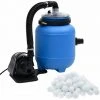 HAPPYSHOPPING Pompe De Filtration De Piscine Noir Et Bleu 4 M³/h