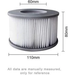 SUNFLOWER Cartouches Filtrantes Pour MSpa Whirlpoo Filtre De Piscine, Filtre Spa Cartouche De Filtre De Piscine, Lot De 2 -Accessoire Piscine 41543286 3
