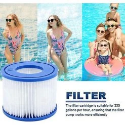 SUNFLOWER Cartouches ​filtrantes De Rechange Pour Bestway VI, Pour Lay-Z-Spa Miami, Pour Coleman SaluSpa Filters 90352E Filtre De Piscine (Lot De 2) -Accessoire Piscine 41543287 3