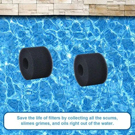 SUNFLOWER 4 Pièces Éponge Filtrante Type S1, Cartouche De Filtre En Mousse, Mousse Pour Filtre Piscine, Réutilisables Et Lavables, Filtre En Mousse Pour Spa, Piscine, Jacuzzi Noir 108*73mm 3 SUNFLOWER 4 Pièces Éponge Filtrante Type S1, Cartouche De Filtre En Mousse, Mousse Pour Filtre Piscine, Réutilisables Et Lavables, Filtre En Mousse Pour Spa, Piscine, Jacuzzi Noir 108*73mm – Image 3