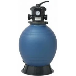 VidaXL Filtre à Sable Pour Piscine Avec Vanne 6 Positions Bleu 460 Mm - Bleu -Accessoire Piscine 4265686 3