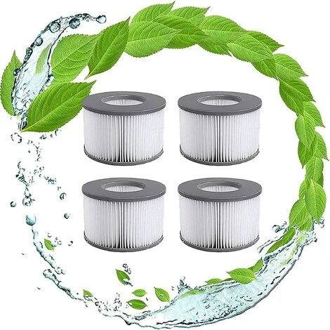 BARES Filtres De Rechange Pour Mspa Cartouche Filtrante,pour Sous-Marins Et Spa Chauds,Convient Pour Tous Les Jacuzzis Actuels,pour Piscines Gonflables - Modèle à Partir De 2020 (4pièces) 1 BARES Filtres De Rechange Pour Mspa Cartouche Filtrante,pour Sous-Marins Et Spa Chauds,Convient Pour Tous Les Jacuzzis Actuels,pour Piscines Gonflables - Modèle à Partir De 2020 (4pièces)