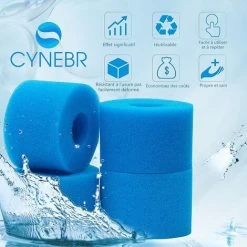 BARES Cartouches De Filtre Type S1 Pour Jacuzzi Intex 29001 E Pure Spa, Éponge Filtrante Type S1,Filtre En Mousse à Cartouche éponge Lavable Pour Piscines,Jardin Extérieur.((8) -Accessoire Piscine 42948546 5