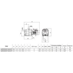 Surpresseur 1cv Triphasé - 036453 - Dab -Accessoire Piscine 46321800 3