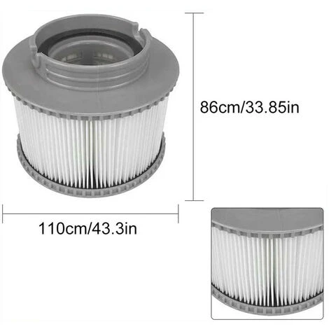 Filtres Pour Macaron, Cartouche Filtrante De Remplacement Pour , Cartouche Filtrante Pompe 2 Pack Convient Aux Modèles MSPA Cartouche Filtrante 2 Filtres Pour Macaron, Cartouche Filtrante De Remplacement Pour , Cartouche Filtrante Pompe 2 Pack Convient Aux Modèles MSPA Cartouche Filtrante – Image 2