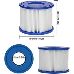 READCLY Lot De 2 Cartouche De Rechange Pour Filtre Bestway Cartouche Filtrante VI Pour Lay-Z-Spa Miami, Vegas, Monaco 7 READCLY Lot De 2 Cartouche De Rechange Pour Filtre Bestway Cartouche Filtrante VI Pour Lay-Z-Spa Miami, Vegas, Monaco -Accessoire Piscine 48335211 3