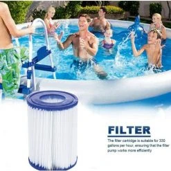 READCLY Cartouches Filtrantes Pour Bestway II Taille 2 Spa Remplacement Filtre De Piscine Gonflable Accessoires Cartouches Filtrantes Papier 106 X 136 Mm 2 Pièces. -Accessoire Piscine 48335212 3
