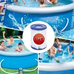 READCLY Cartouches Filtrantes Pour Bestway II Taille 2 Spa Remplacement Filtre De Piscine Gonflable Accessoires Cartouches Filtrantes Papier 106 X 136 Mm 2 Pièces. -Accessoire Piscine 48335212 4