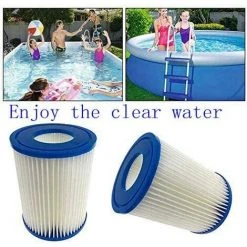 HIASDFLS Filtre De Piscine Type 2, Convient Pour Bestway 58383 - Cartouche De Filtre De Piscine, Facile À Mettre En Place (4 Pièces) -Accessoire Piscine 48541781 5