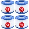 HIASDFLS Lot De 4 Cartouches Filtrantes Pour Piscine Bestway Pool Vi - Filtre De Rechange Pour Piscine Bestway - Bleu