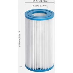 SUPERMARKET Cartouches De Filtre, Filtre à Bain à Remous, Cartouche Filtrante Pour Piscine, Baignoires De Piscine SPA SPA Filtrer Les Pièces De Rechange De Pompe 2pcs，Superma -Accessoire Piscine 51169700 3