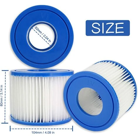 SUPERMARKET Cartouche Filtrante VI Pour Bestway, Hot Tub Filtre, Cartouches De Filtre De Piscine Pour Lay-Z-Spa, Paris, Miami, Vegas, Monaco, Palm Springs, 2 Filtres,Superma 5 SUPERMARKET Cartouche Filtrante VI Pour Bestway, Hot Tub Filtre, Cartouches De Filtre De Piscine Pour Lay-Z-Spa, Paris, Miami, Vegas, Monaco, Palm Springs, 2 Filtres,Superma – Image 5