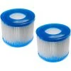 Vhbw 2x Cartouche Filtrante Type VI Compatible Avec Bestway Lay-Z-Spa Hawaii, Miami, Monaco Spa, Bain à Remous - Filtre De Rechange, Blanc / Bleu