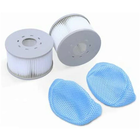 ZHUOXUAN 2 Cartouches Filtrantes De Remplacement Pour Spa Gonflable MSPA + 2 Filets De Protection 1 ZHUOXUAN 2 Cartouches Filtrantes De Remplacement Pour Spa Gonflable MSPA + 2 Filets De Protection