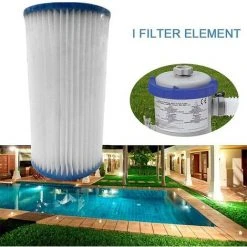 LITZEE Filtres De Piscine Type A/C, Pompe De Filtration De Piscine Gonflable Pompe De Filtre De Piscine De Remplacement Facile à Installer Filtre à Noyau De Filtre Pour Le Nettoyage De La Piscine Adapté Au Type A/(Taille : 1 Paquet) -Accessoire Piscine 51553140 3