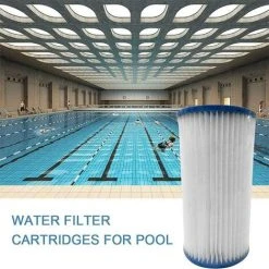 LITZEE Filtres De Piscine Type A/C, Pompe De Filtration De Piscine Gonflable Pompe De Filtre De Piscine De Remplacement Facile à Installer Filtre à Noyau De Filtre Pour Le Nettoyage De La Piscine Adapté Au Type A/(Taille : 1 Paquet) -Accessoire Piscine 51553140 5