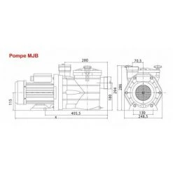 26m3/h Pompe Piscine Auto-amorçante MJB - VIPOOL -Accessoire Piscine 51742916 3