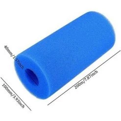 CADEAUX Lot De 2 Filtres De Piscine, éponge De Cartouche De Filtre De Bain à Remous En Mousse Lavable Réutilisable (bleu, 100 X 40 X 200 Mm) -Accessoire Piscine 51766216 4
