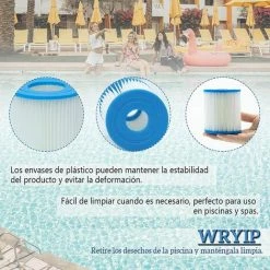 VERSAILLESFR Cartouche Filtre Piscine Type I Pour Bestway Pompe De Piscine, Filtre Cartouche Type I, Cartouches Type I Pour Bestway 4 Pièces -Versailles -Accessoire Piscine 51766373 5