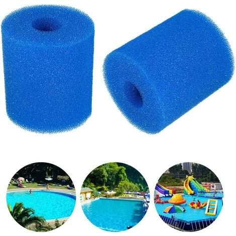 VERSAILLESFR Réutilisable Lavable Piscine Filtre Mousse Éponge Cartouche Pour Intex Type H 2pcs 10.2x9cm -Versailles 3 VERSAILLESFR Réutilisable Lavable Piscine Filtre Mousse Éponge Cartouche Pour Intex Type H 2pcs 10.2x9cm -Versailles – Image 3