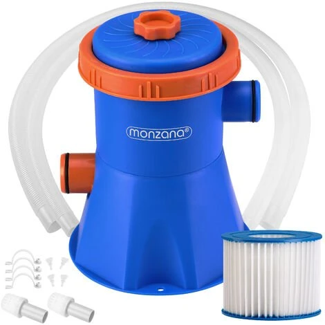 MONZANA Pompe De Filtration Pour Piscine 1140, 2280, 3400, 3800 L/h 15-90W Accessoires 15Watt 195x160x160 Mm (de) 1 MONZANA Pompe De Filtration Pour Piscine 1140, 2280, 3400, 3800 L/h 15-90W Accessoires 15Watt 195x160x160 Mm (de)