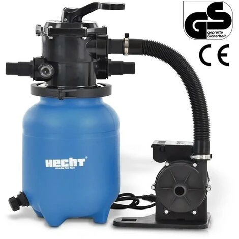 Hecht Jardin 302200 Système De Filtre à Sable De Piscine 6 M3/h 200 W Capacité De Sable 12kg 1 Hecht Jardin 302200 Système De Filtre à Sable De Piscine 6 M3/h 200 W Capacité De Sable 12kg