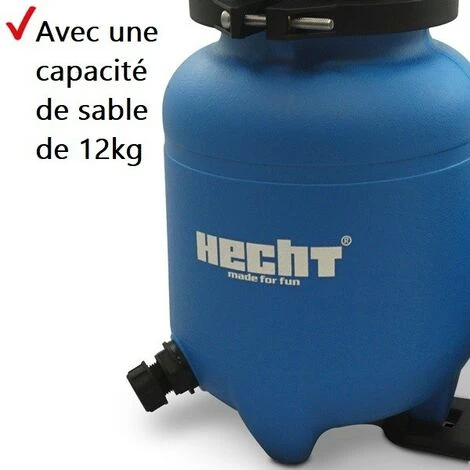 Hecht Jardin 302200 Système De Filtre à Sable De Piscine 6 M3/h 200 W Capacité De Sable 12kg 2 Hecht Jardin 302200 Système De Filtre à Sable De Piscine 6 M3/h 200 W Capacité De Sable 12kg – Image 2
