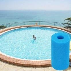 TINOR Lot De 4 Éponge Filtrante Type A, Mousse Pour Filtre Piscine Reutilisable, Filtre Éponge Cartouche Filtre En Mousse, Éponge Filtrante Pour Piscine Spa Type A -Accessoire Piscine 53664019 4